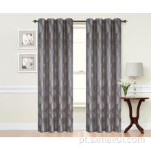 Cortinas blackout jacquard com isolamento térmico para quarto